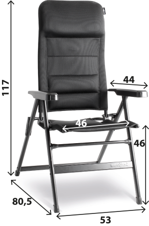 BRUNNER® Aravel 3D SMALL black Campingstuhl