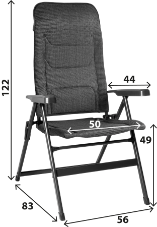 BRUNNER® Aravel Vitachic MEDIUM Campingstuhl