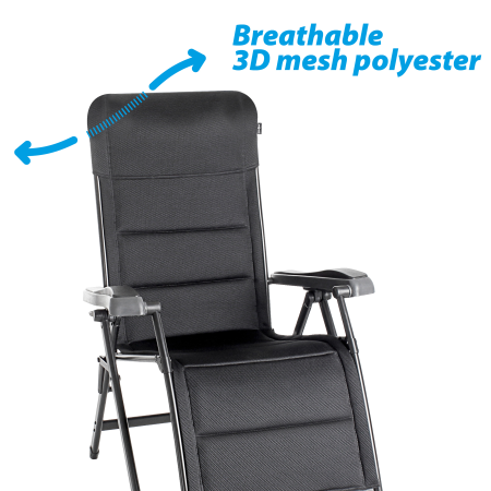 BRUNNER® Aravel Swan 3D black Campingstuhl