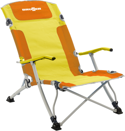 BRUNNER® Bula XL Strandstuhl Orange/Gelb
