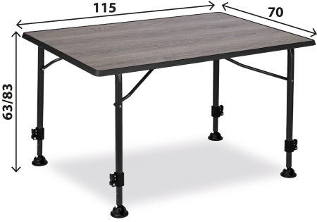 BRUNNER® Linear Greywood 115 Campingtisch