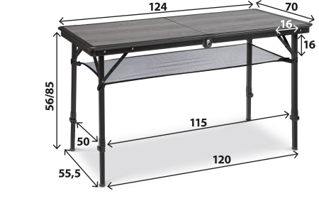 BRUNNER® Dinemic Elùtop Campingtisch