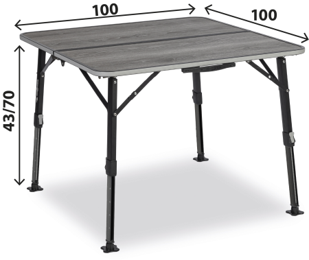 BRUNNER® Elùtop Compack Square 100 Campingtisch