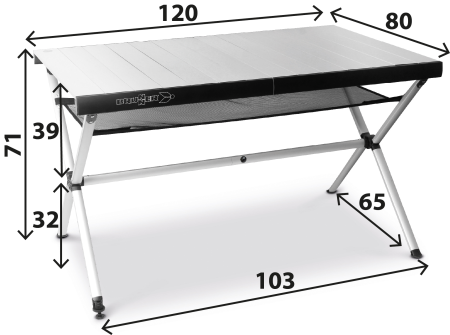 BRUNNER® Accelerate 4 Compack Campingtisch