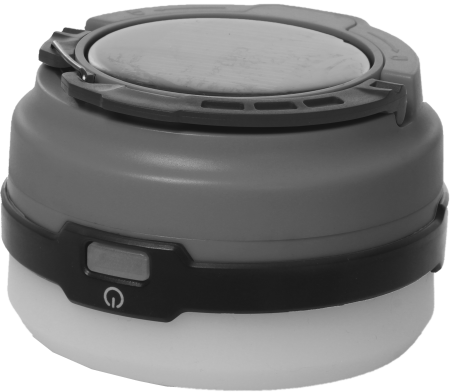 BRUNNER® Pollux Campingleuchte Schwarz/Weiß