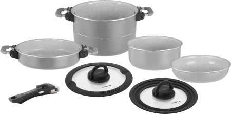 BRUNNER® Fusion 7+1 Ø 22 cm Camping-Kochtopf Antihaft