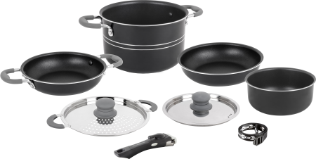 BRUNNER® Flavor 7+1 Ø 20 cm Camping-Kochtopf Antihaft