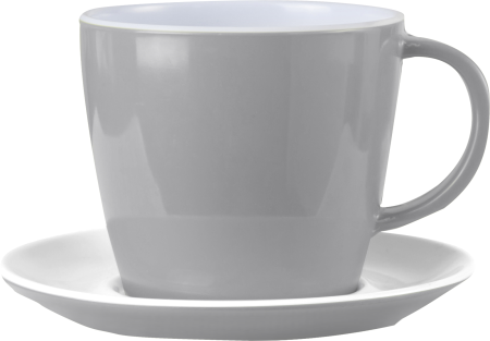 BRUNNER® Stone Touch Kaffeetasse mit Untertasse