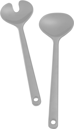 BRUNNER® Salad Server Salatbesteck Grau