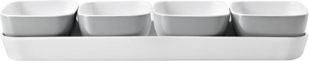 BRUNNER® Appetizer grey Dip-Set Grau
