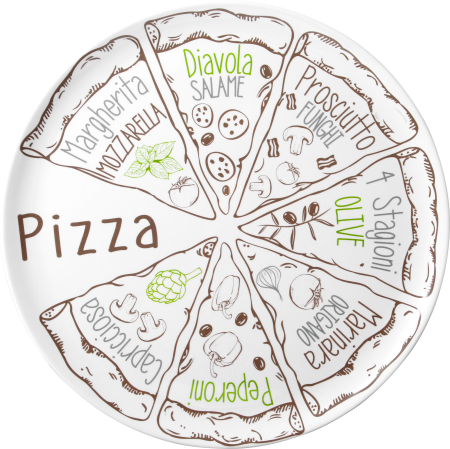 BRUNNER® Pasta&Salad Pizza Set Pizzateller-Set