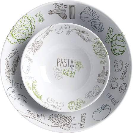 BRUNNER® Pasta&Salad Bowl Set Schüssel-Set