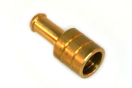 Accoppiamento tubo flessibile Ø 16 mm Ø 8 mm (ottone)