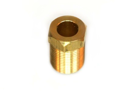 Screw-in connector (brass) M14x1 D. 8 mm L. 20 mm