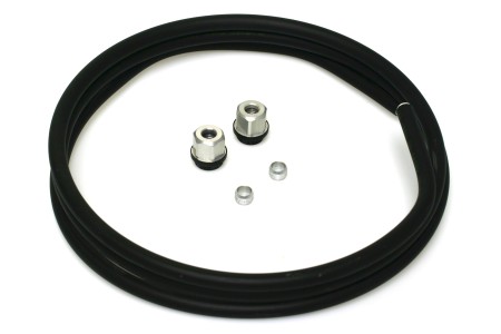 Faro condotto in alluminio 8mm condotto di riempimento KIT (2m incl. raccordi ) 67R-01 omologato