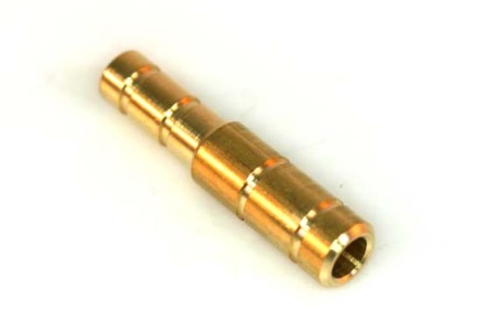 Accoppiamento tubo flessibile Ø 10 mm Ø 8 mm (ottone)