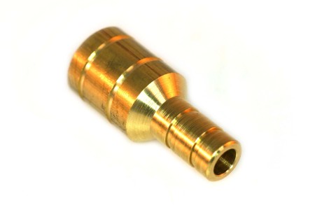 Accoppiamento tubo flessibile Ø 19 mm Ø 11 mm (ottone)