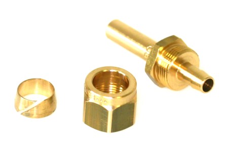 FARO kit di raccordi 8 mm (raccordo tubatura, dado di raccordo, anello a incastro)