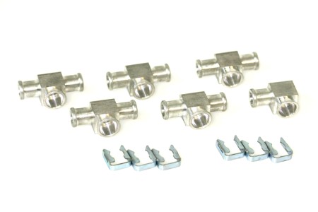 DREHMEISTER injector connector set for Keihin single injectors (6 cylinder in-line engine)