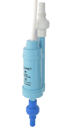 COMET bomba elevadora de presión VIP-INLINE 12 V 1,0 m cable, válvula antirretorno con filtro de fibra sin soporte