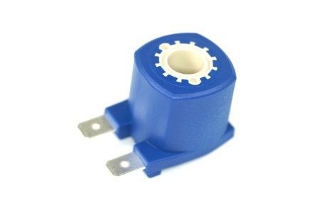 Valtek magnetic coil 12V 11W for solenoid valve 3 Ohm blue (FASTON + small)