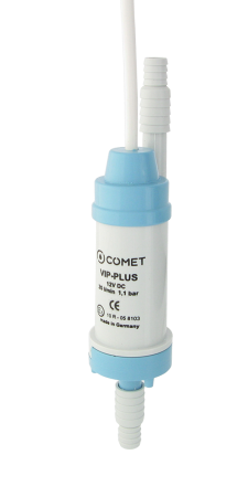 COMET bomba elevadora de presión VIP-INLINE-PLUS 12 V, cable de 1,0 m, con conexión de manguera Ø 10 mm/ 1/2