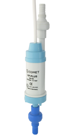COMET bomba de aumento de presión VIP-INLINE-PLUS 12 V, 1,0 m de cable, con válvula antirretorno y filtro