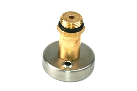 DISH LPG adapter 21,8 mm incl. filter, 60 mm - brass