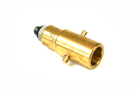 Bayonet LPG adapter 10 mm incl. sintered filter, 80 mm - brass, steel connection