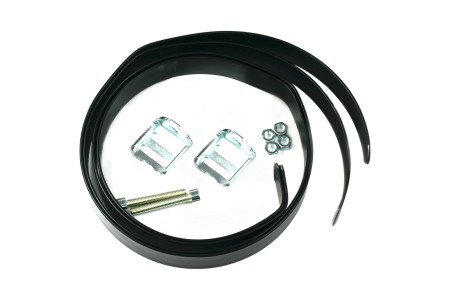 Universal steel straps for mounting cylindrical LPG tanks and camper propane tanks