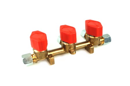 GOK threeway-valve 10 mm outlet 8 mm