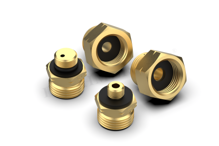 DREHMEISTER Gas Flaschen Adapter Set EU inkl. Etui - Gas-Entnahme (4-teilig)