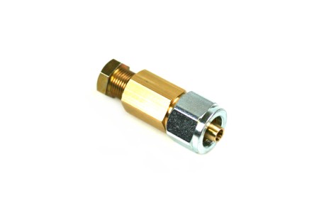 Connector copper pipe to thermoplastic hose