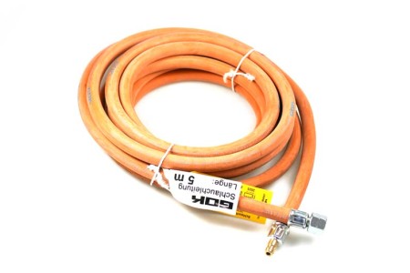 GOK medium pressure hose G 1/4 LH-ÜM x STN - 5000 mm