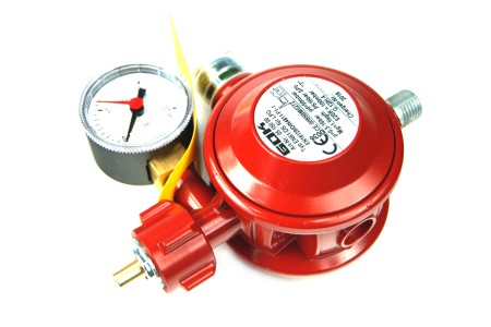 GOK low pressure regulator EN61-DS 1,5 kg/h 50 mbar incl. manometer