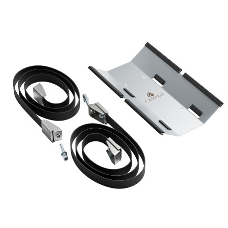CAMPKO gas bottle holder set for Ø 300mm gas bottles incl. 2x tension band + 2x turnbuckle (stainless steel)