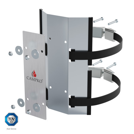 Contre-plaque pour le jeu de porte-bouteilles de gaz CAMPKO