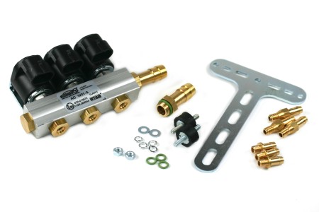 AC W01-3 rail for 3 cyl. incl. mounting set