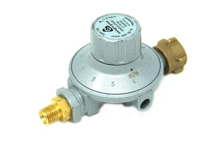 Cavagna Gasdruckregler Typ 755 - 50-200mbar G.12 ->G 1/4 LH - 11 Stufen