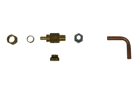 Tomasetto Kit für externes Absperrventil vor dem Verdampfer (8 mm Flexleitung auf 8 mm Kupfer)