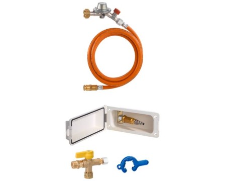 GOK External gas feed for recreational vehicles