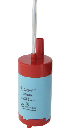 COMET Tauchpumpe OCEAN 12 V, 1,0 m Kabel, Ø 48 mm