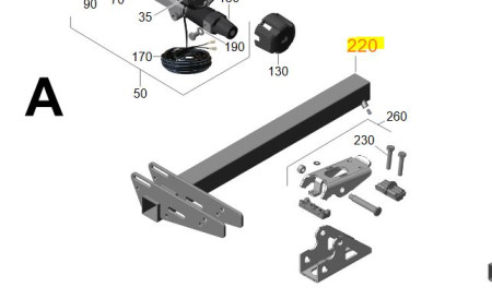 Truma juego de soport/kit de soporte A - para sistema de maniobra Smart A