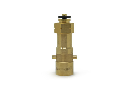 DREHMEISTER Bayonet gas cylinder adapter camping gas adapter W21.8x1/14 LH (G.5) - 95mm
