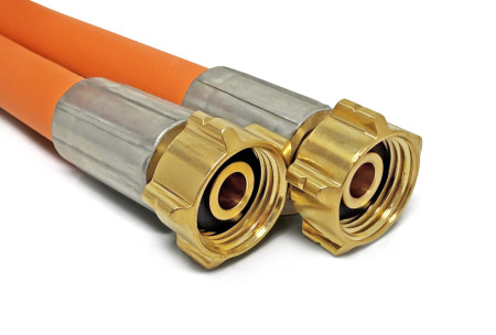 Gasschlauch 2 x G.2 (Shell-F) bis 30 bar - 400mm (BE, CH, FR)