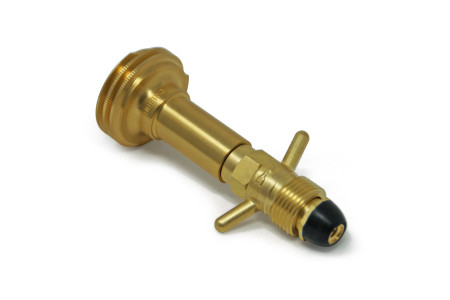 DREHMEISTER ACME gas cylinder adapter camping gas adapter 0.880-14 NGO LH (G.10) - 116 mm