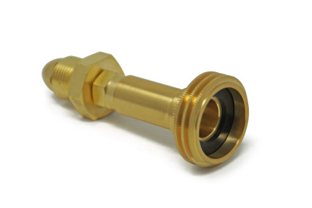 DREHMEISTER ACME gas cylinder adapter camping gas adapter G 5/8 LH (G.7) - 116 mm