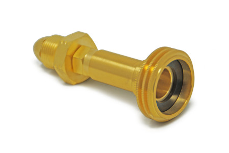 DREHMEISTER ACME gas cylinder adapter camping gas adapter G 5/8 LH (G.7) - 116 mm