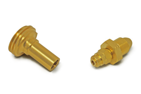 DREHMEISTER ACME gas cylinder adapter camping gas adapter G 5/8 LH (G.7) - 116 mm