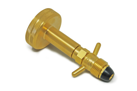 DREHMEISTER DISH Gas cylinder adapter Camping gas adapter 0.880-14 NGO LH (G.10) - 113 mm